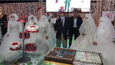 حفل زفاف جماعي لـ 100 عروس بالعريش