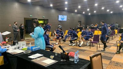 بيراميدز يجري مسحة كورونا استعدادًا لنهائي الكونفدرالية