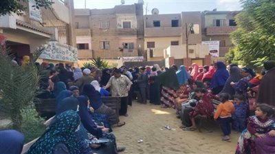 حشود كبيرة في قرى المرشحين ببني سويف