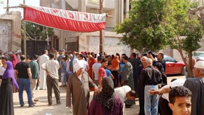 إقبال كثيف من الشباب والمرأة وكبار السن على انتخابات النواب ببني سويف