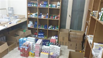 ضبط 200 ألف قرص دوائي مجهول بسموحة