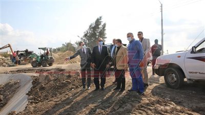 نور الدين يتفقد أعمال تبطين الترع بكفر الشيخ