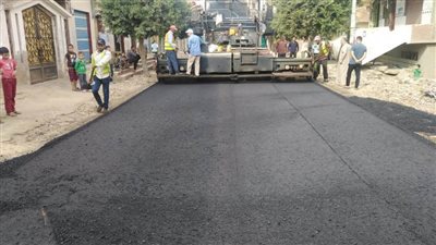 رصف طريق جسر طراد النيل بالرحمانية بتكلفة ١٣ مليون جنيه