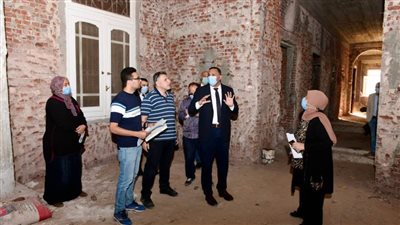 محافظ الدقهلية يتفقد أعمال تحويل مبنى الحزب الوطني لموتيل