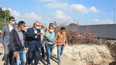 محافظ القليوبية يتابع أعمال المرحلة الثانية لإنشاء كوبري الشموت