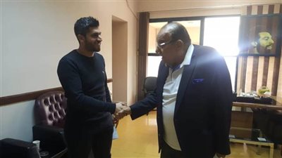 المقاولون العرب يستقبل مسؤول إحدى شركات تسويق اللاعبين اليونانية