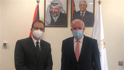 المالكي يودع السفير عاشور 