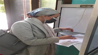 وزيرة البيئة تدلى بصوتها فى انتخابات النواب 2020 بمصر الجديدة 