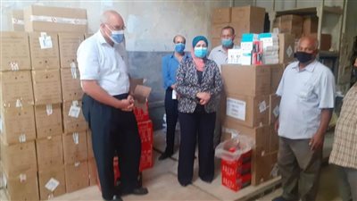 تسليم 3621 كاشف حرارة لمدارس بني سويف