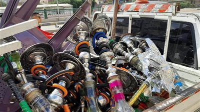 رفع وإزالة ٤٣٦ حالة إشغال طريق وغلق كافتيريات مخالفة بالبحيرة