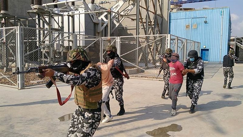 الهجوم على محطة كهرباء