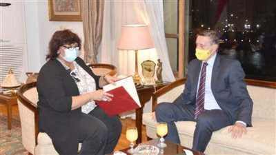 وزيرة الثقافة: إقامة شراكات تبادلية ثقافية وفنية بين مصر وألمانيا