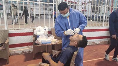 مسحة طبية للاعبي الزمالك قبل مران اليوم