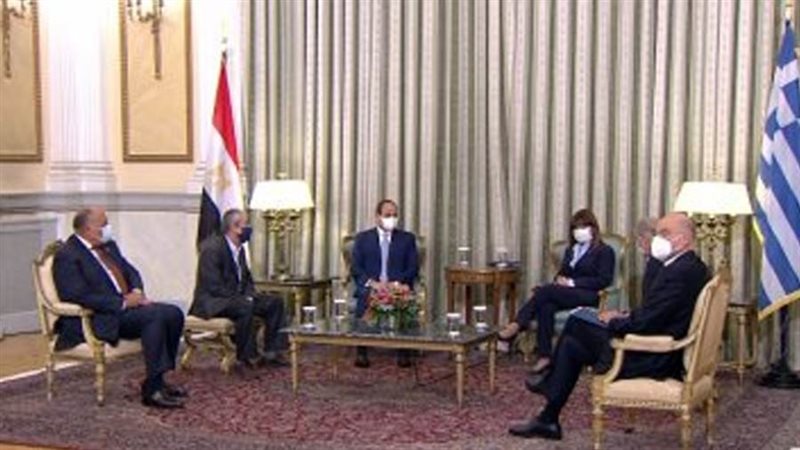 السيسي خلال مباحثاته