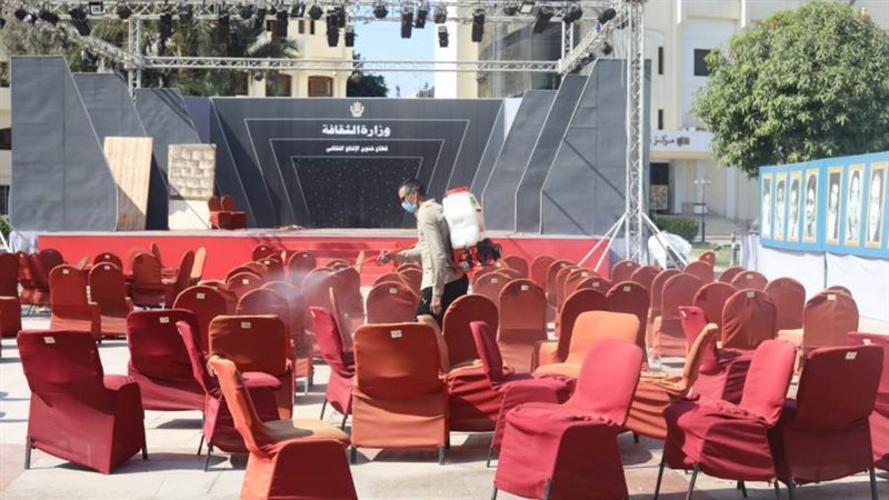 جانب من اجراءات التعقيم