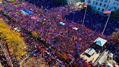 مليونية أمريكية في واشنطن احتجاجًا على تزوير الانتخابات الرئاسية