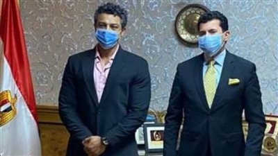 وزير الشباب يدعم محمد عصب قبل المشاركة فى 