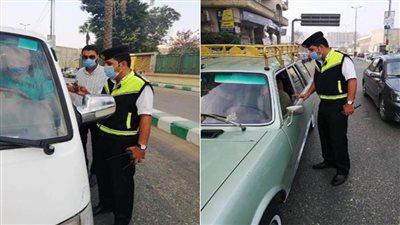 ضبط 5209 سائقين لعدم ارتداء الكمامات الواقية