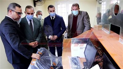 نور الدين: يتفقد الشهر العقاري الجديد بكفر الشيخ