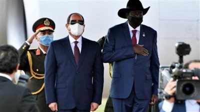 الرئيس عبد الفتاح السيسي يصل إلى جنوب السودان