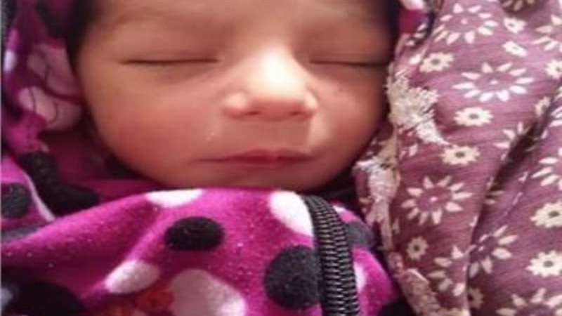 العثور على طفل حديثى