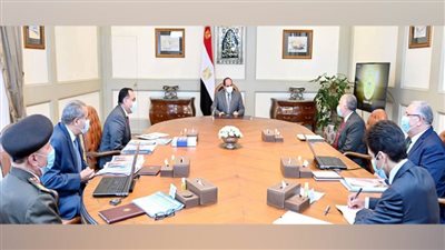  الرئيس السيسي يتابع مشروع تطوير مراكز تجميع الألبان 
