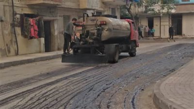  محافظة الإسكندرية: مواصلة أعمال رصف منطقة الحضرة الجديدة 