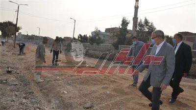 محافظ القليوبية يتفقد ممشى النيل وأعمال تطوير طريق طابا ببنها