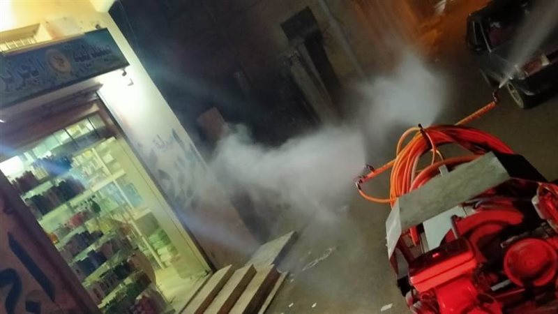 تطهير وتعقيم الشوارع