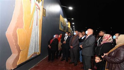 محافظ قنا يفتتح جدارية المعنا الفرعونية
