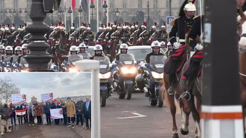 موكب الرئيس السيسي