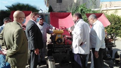 وكيل وزارة الزراعة بالبحيرة يتفقد مواتير الرش ويوجه بسرعة صيانتها 