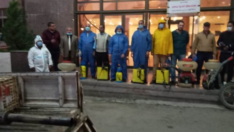 تعقيم الشوارع قبل