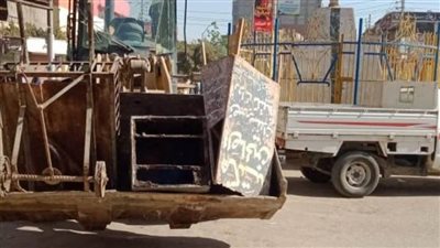 حملة مكبرة لرفع وإزالة الإشغالات بالفشن