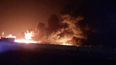 انقلاب سيارة محملة بالمواد البترولية بطريق القاهرة السويس الصحراوي