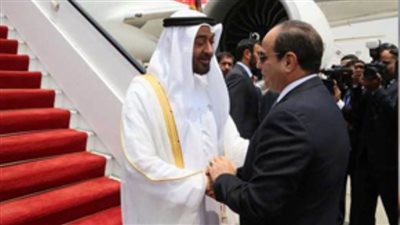 ولى عهد أبو ظبي يغادر القاهرة