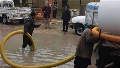  حملات لرفع مياه الأمطار المتراكمة في الدقهلية والشرقية