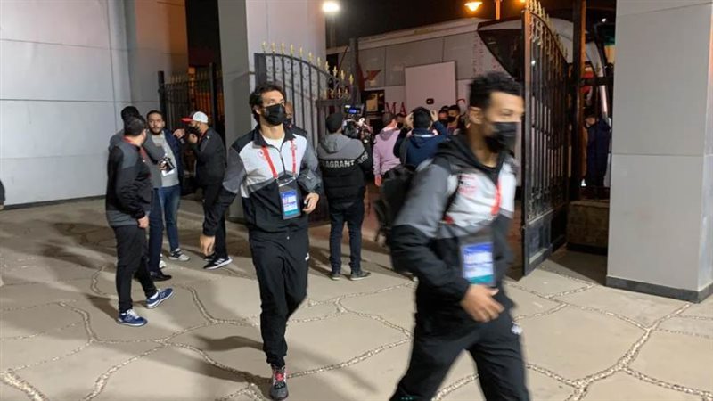 وصول لاعبي الزمالك