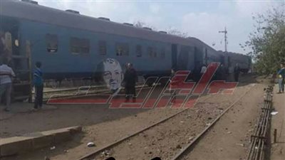 عاجل.. خروج قطار ”منوف- القاهرة” عن القضبان