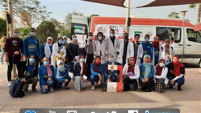 حملة للتبرع بالدم بجامعة حلوان لترسيخ مبدأ المتبرع المنتظم