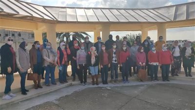 وفد من متدربي البرنامج الرئاسى  فى زيارة لمنطقة كوم الشقافة 