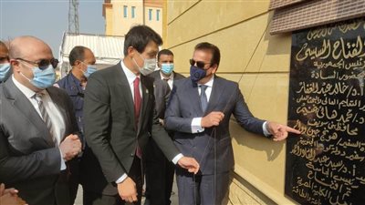 وزير التعليم العالي ومحافظ بني سويف وسفير كوريا يفتتحون معامل الجامعة التكنولوجية