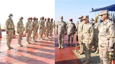 رئيس الأركان يشهد تنفيذ المرحلة الرئيسية للمشروع التكتيكى بجنود 