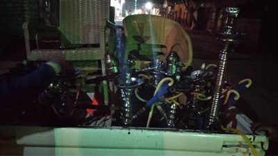 رغم منعها بسبب كورونا.. ضبط مقهى  يقدم الشيشة لرواده بمركز مغاغة بالمنيا 
