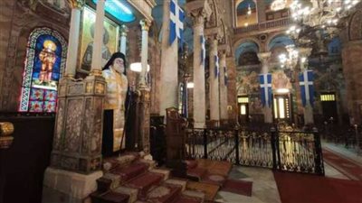 بطريركية الروم الأرثوذكس تحتفل بعيد الميلاد المجيد بكنيسة القديس نيقولاوس