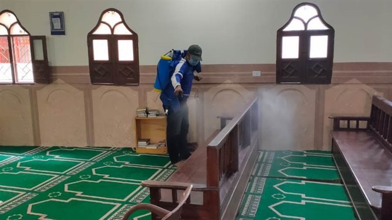 حملات مكبرة لتعقيم