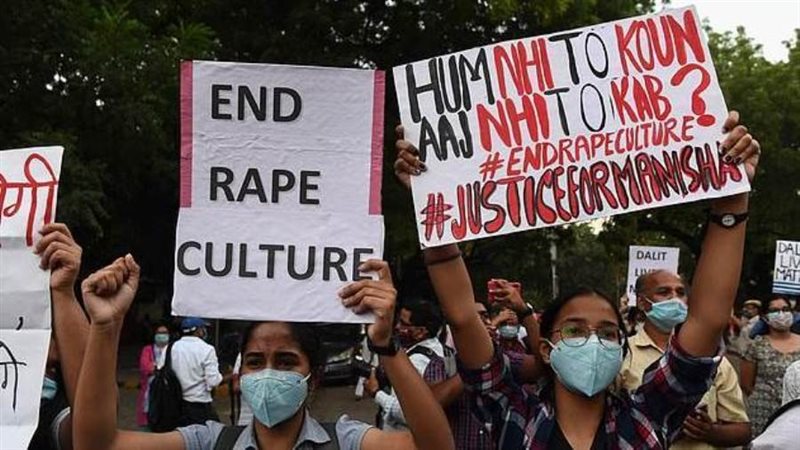 مظاهرة هندية ضد الإغتصاب