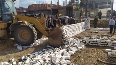 إزالة 20 حالة تعدٍّ على الأراضي الزراعية بالبحيرة