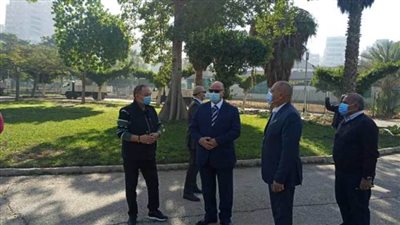 محافظ القاهرة يتابع أعمال تطوير حديقة الطفل ومكتبة مدينة نصر العامة