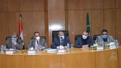 محافظ المنيا يبحث مع وفد برنامج تنمية الصعيد مخطط تطوير 5 مراكز